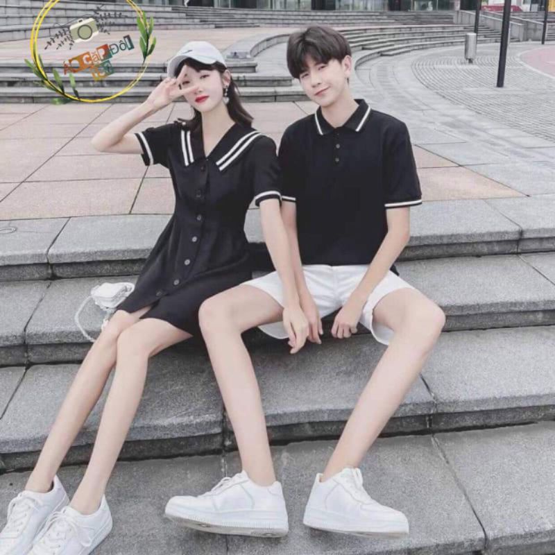 Váy thun đôi thủy thủ dễ thương cho cặp đôi