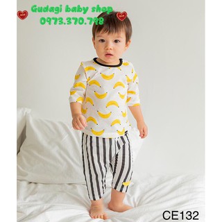 Bộ tay lỡ cordii hàn quốc-mẫu chuối vàng ce132