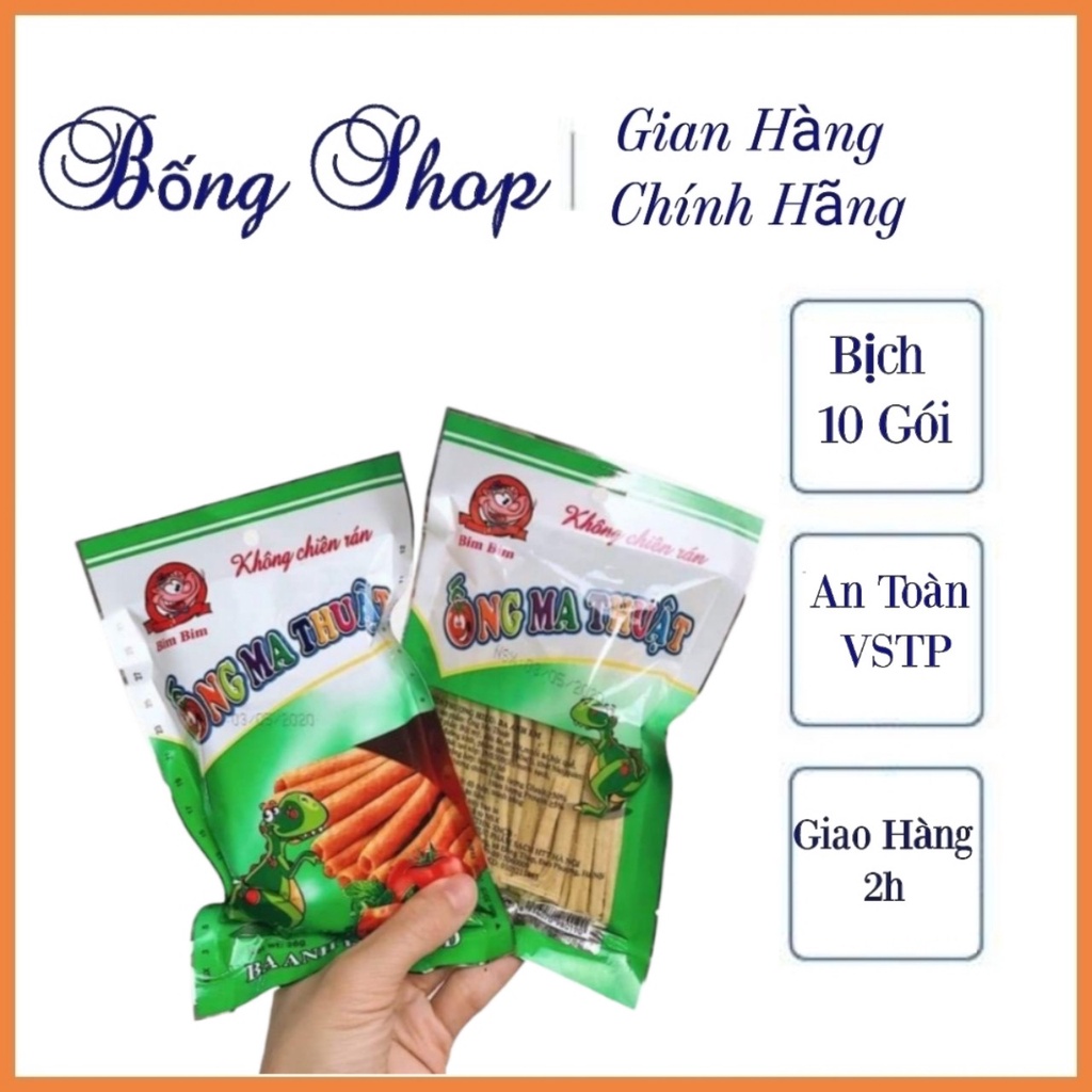 Combo 10 Gói Snack Ống Ma Thuật Ba Anh Em Food