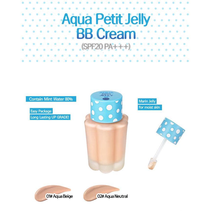 [AUTH] Kem Nền BB Thạch Holika Holika Aqua Petit Jelly BB Cream SPF20 PA++