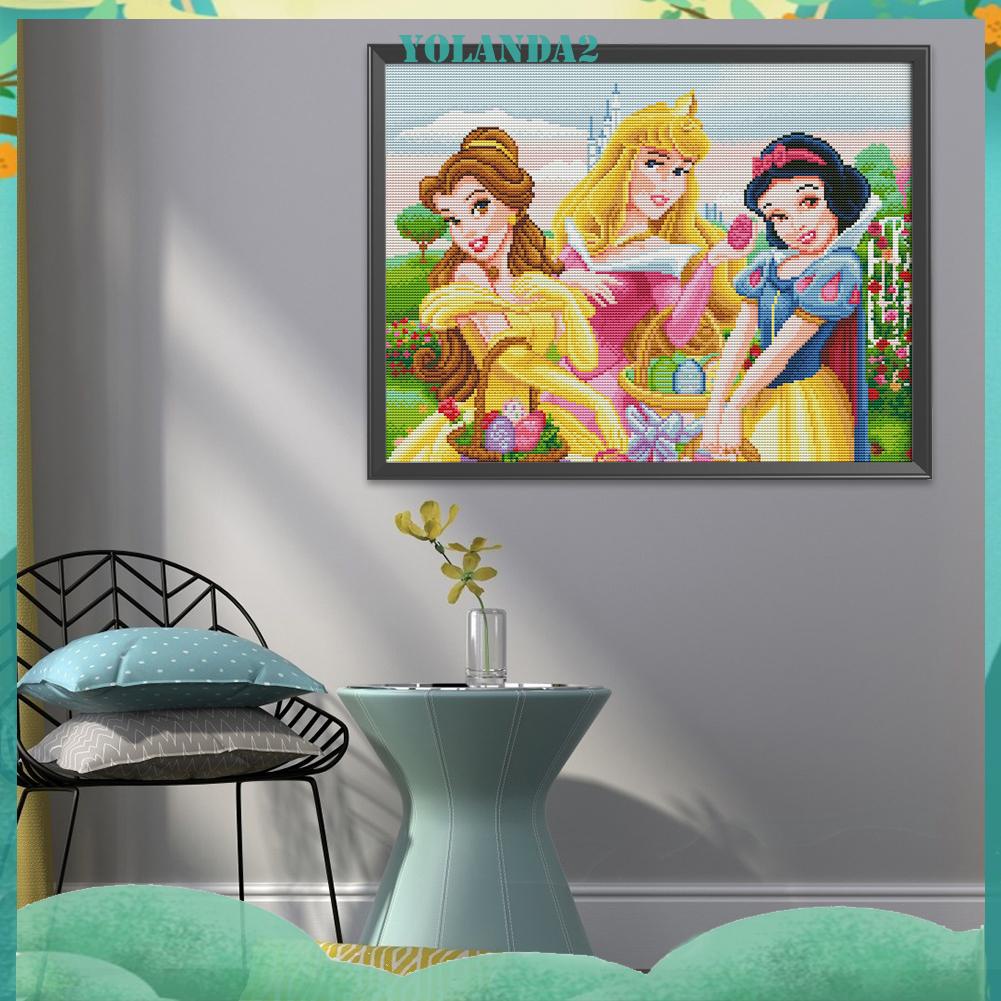 Bộ dụng cụ thêu tranh chữ thập hoạt hình 11ct