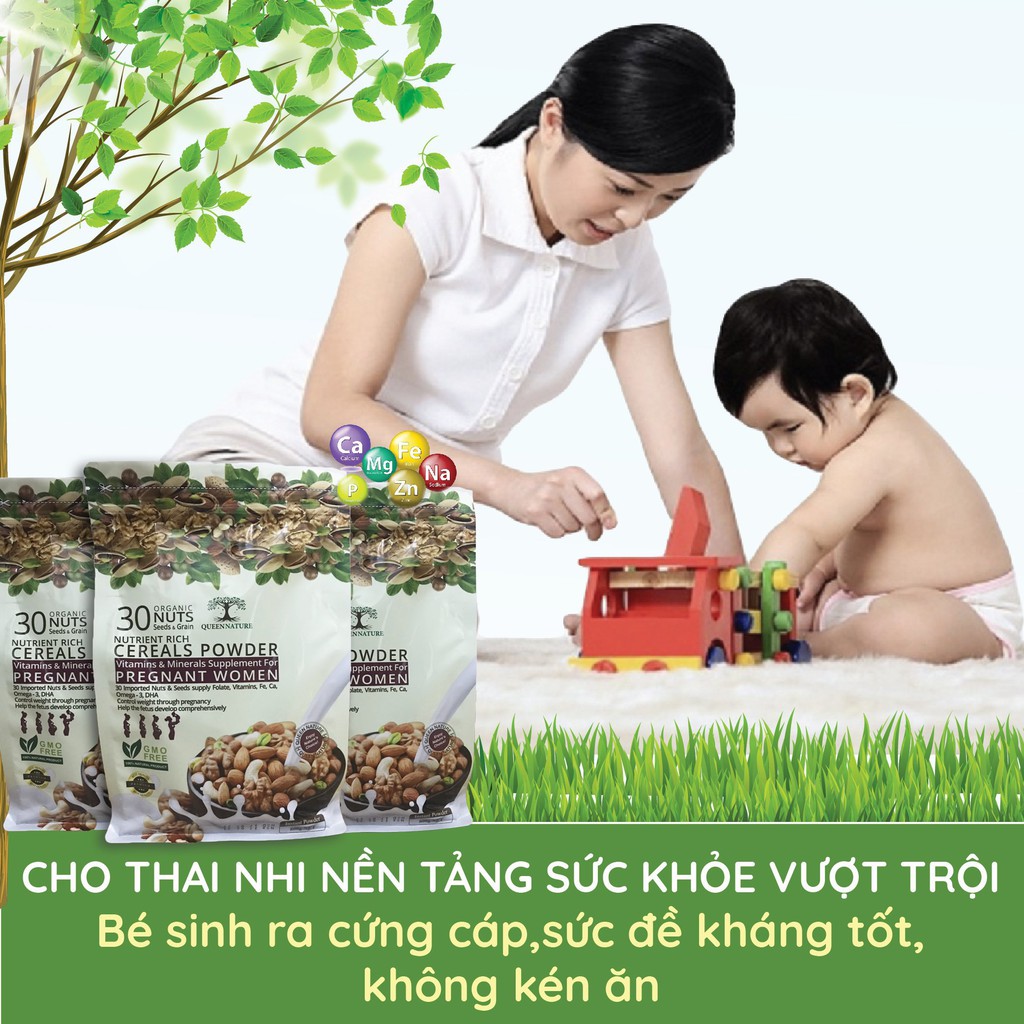  NGŨ CỐC BÀ BẦU 30 HẠT QUEEN NATURE 800GR [XUẤT KHẨU]