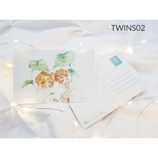 Postcard Twins lá khoai