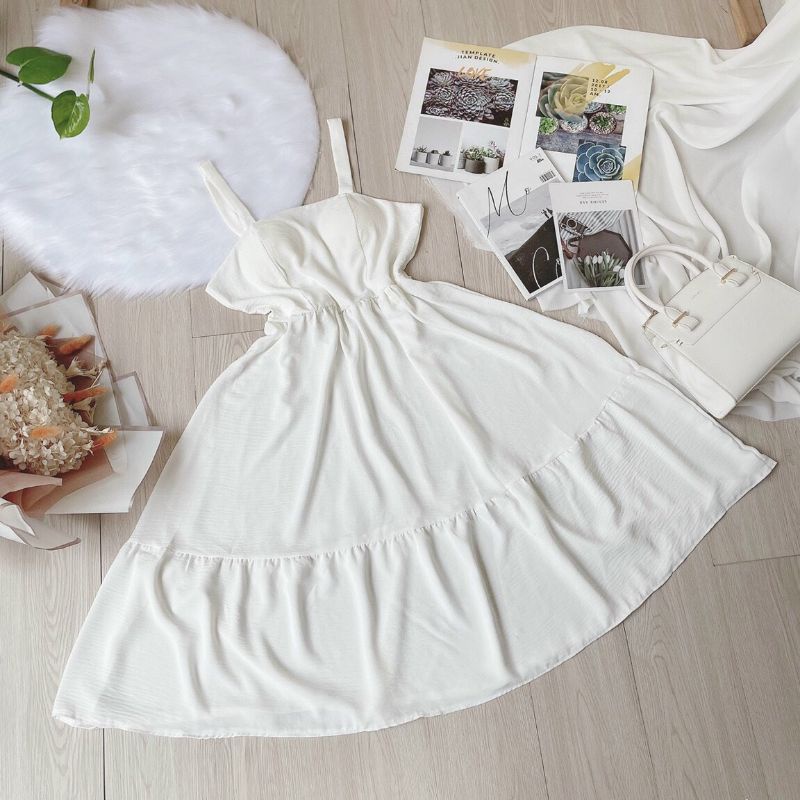 Đầm maxi đũi dây ảnh thật