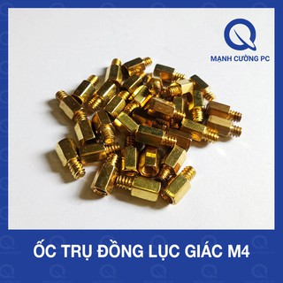 10 Ốc bắt Main trụ đồng lục giác M4 dài 10 mm đực-cái