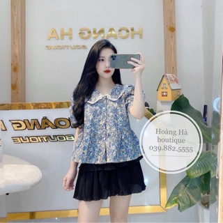 BÁN SỈ ÁO PEPLUM HOA CỔ SEN
