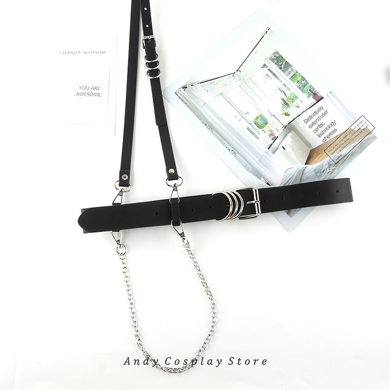 [CÓ SẴN] Harness belt dây lưng đeo chéo kèm xích