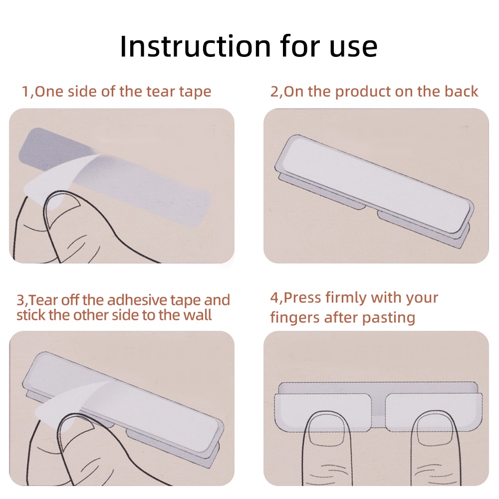 3 Kẹp treo tai nghe / cáp USB để bàn bằng nhựa tiện lợi đa năng