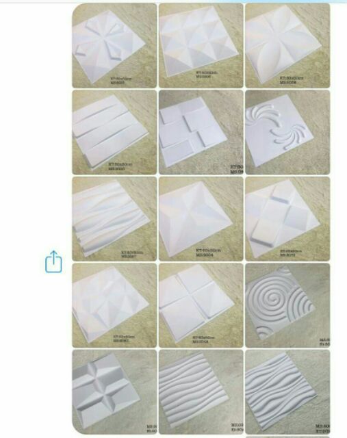 TẤM ỐP TƯỜNG PVC 3D. KT 50x50cm