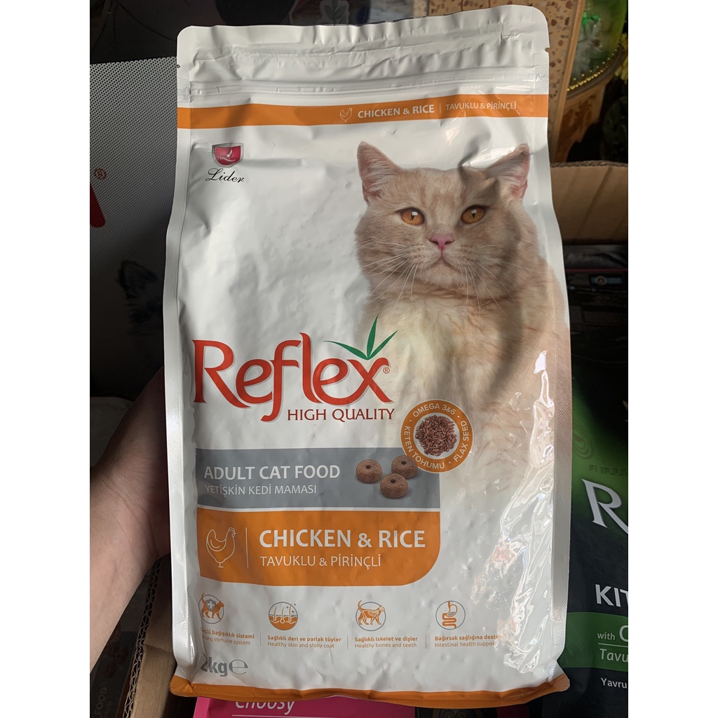 Thức ăn cho mèo trưởng thành Reflex Cat Food Chicken &amp; Rice 2kg