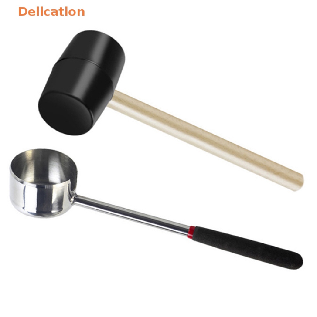 Búa Đập Dừa Bằng Thép Không Gỉ Với Tay Cầm Cao Su Tiện Dụng