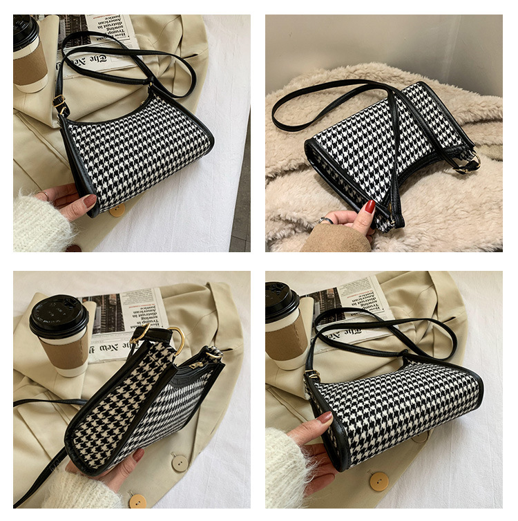 Túi nữ đeo chéo dáng vuông JASMIN NOIR phong cách cổ điển