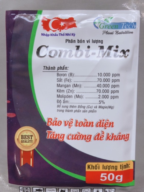 Phân Bón Vi Lượng Cao Cấp Combi - Mix (gói 50gr) - Nhập Khẩu Châu Âu