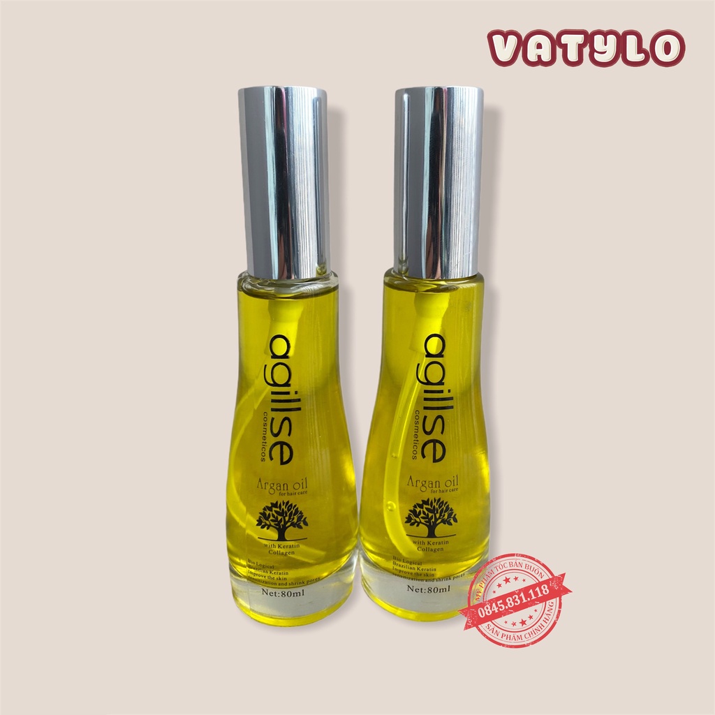 Tinh Dầu Dưỡng Tóc Phục Hồi Và Kích Mọc Tóc Agillse Argan oil 80ml [ Hàng Chính Hãng ] CT78