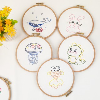 Kit tập thêu tay Thủy Cung cho bé hình đáng yêu ngộ nghĩnh hãng Cherish