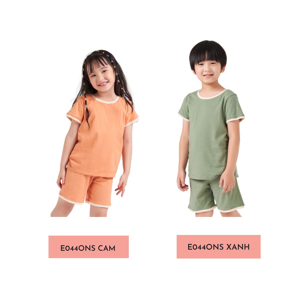 Bộ Quần Áo Cộc Tay Trơn K's Closet Không Hình In Cho Bé Trai Và Bé Gái (2 - 9 Tuổi) E044ONS TM/ E015ONS