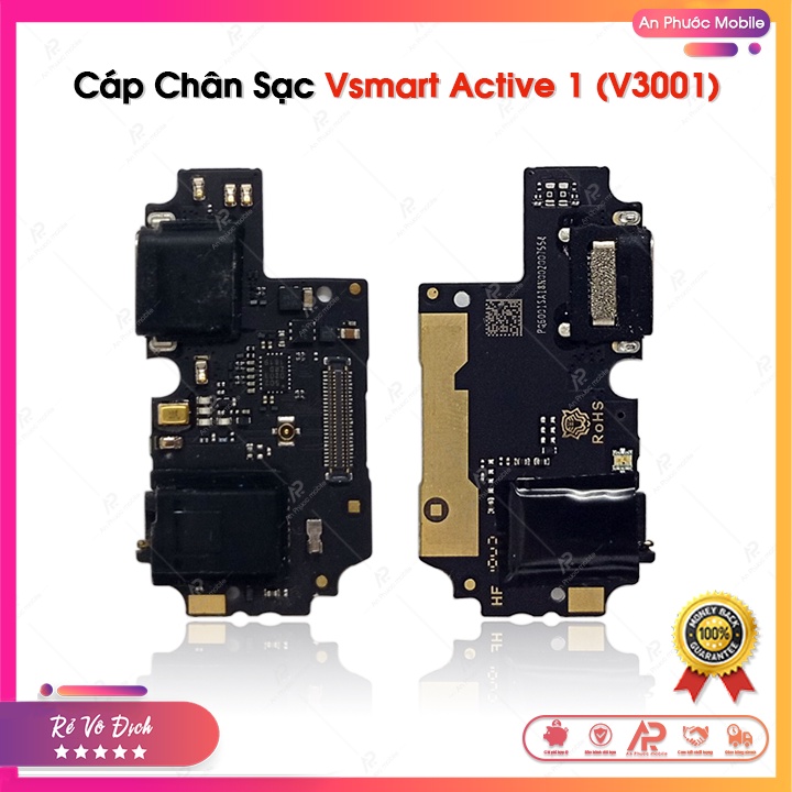 Cáp Chân Sạc Vsmart Active 1 / V3001 - Cụm Bo Mạch Sạc (đuôi sạc) Điện Thoại Vsmart Zin Bóc Máy