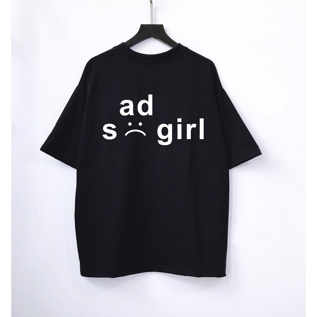 Áo Thun Sadgirl Áo Phông Form Rộng Tay Lỡ Dáng Oversize Nam Nữ Chất Vải Dày Dặn Mặc Mát Mẻ