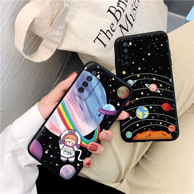 Compatible For Samsung Galaxy A14 A34 A54 M23 M33 A22 A32 A52 A52S M22 M32 M12 A12 A03S A02S S8 S9 S10 Plus S20 FE M51 M21 M31 M20 M30S Planet Universe Anti-drop Phone Case