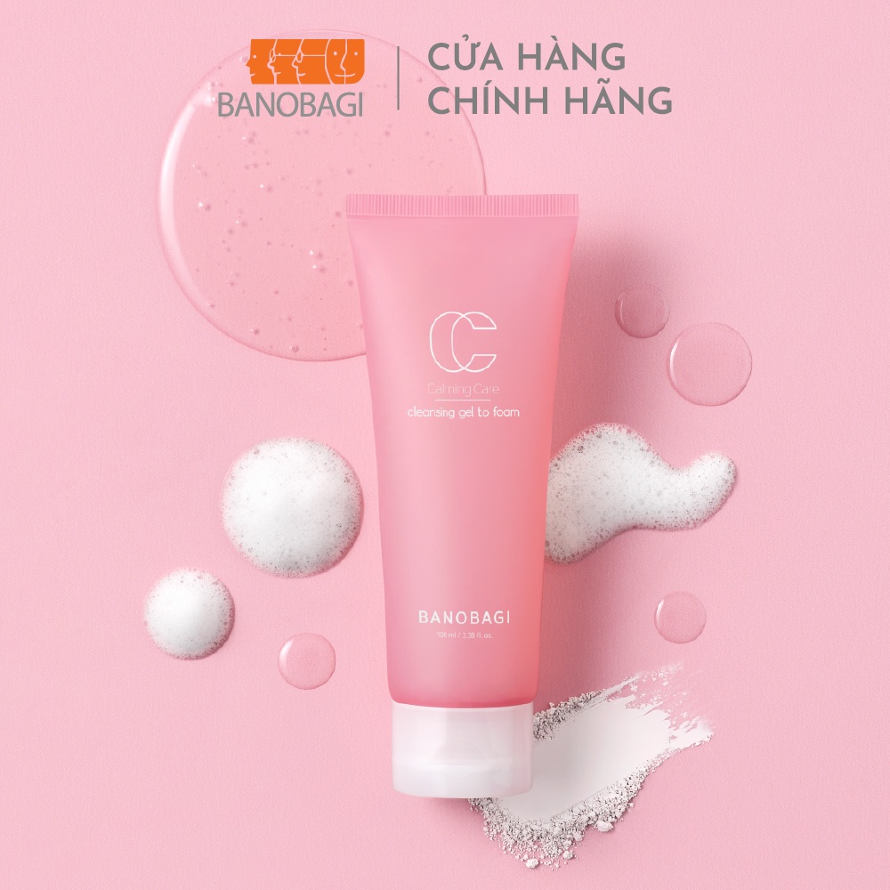 [HÀNG HỎNG HỘP] Sữa Rửa Mặt Dưỡng Ẩm Minisize BANOBAGI Calming Care Cleansing Gel 100ml