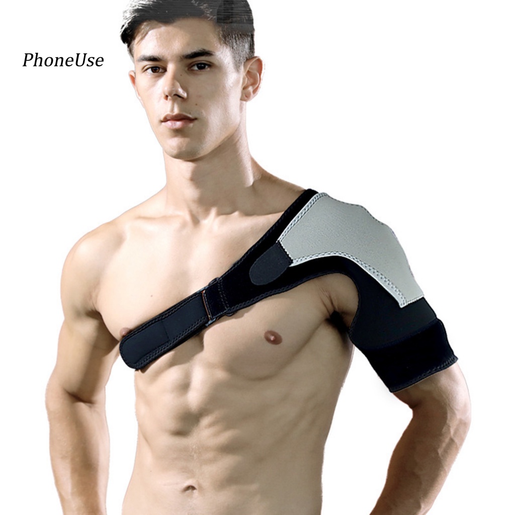 Đai Đeo Vai Trái / Phải Bằng PU Hỗ Trợ Giảm Đau Khớp Vai Có Thể Tháo Rời Cho Người Lớn
