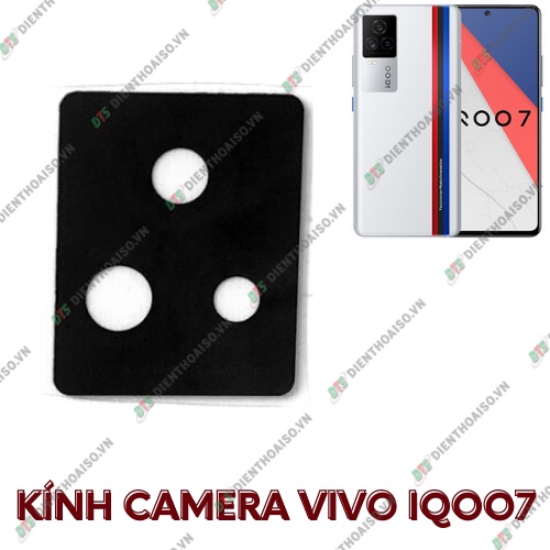 Mặt kính camera vivo iqoo 7 có sẵn keo dán