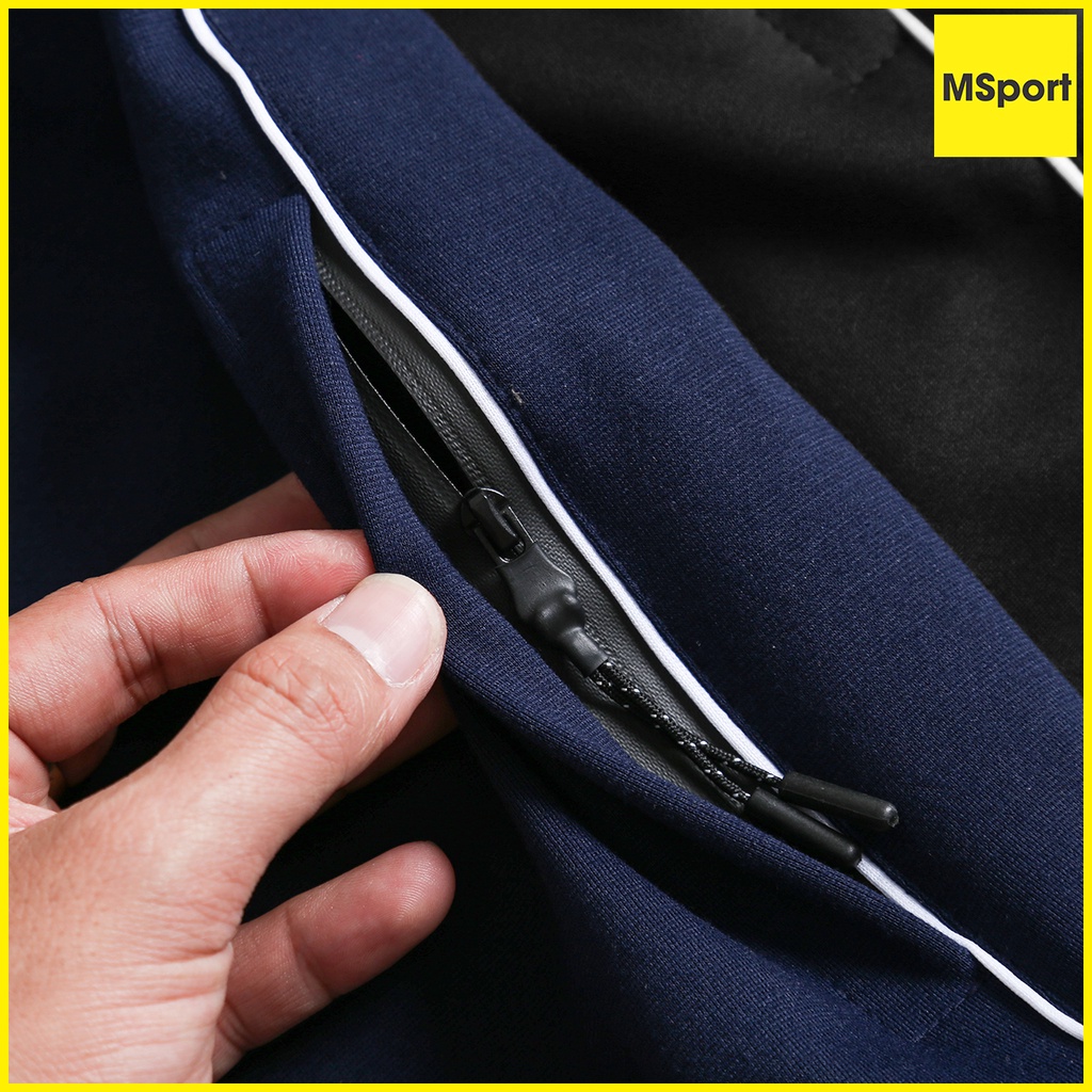 Quần Short Đùi Nam Kiểu dáng Thể thao, chất liệu Vải Poly 2 da Dày dặn Cao cấp QUAN.15