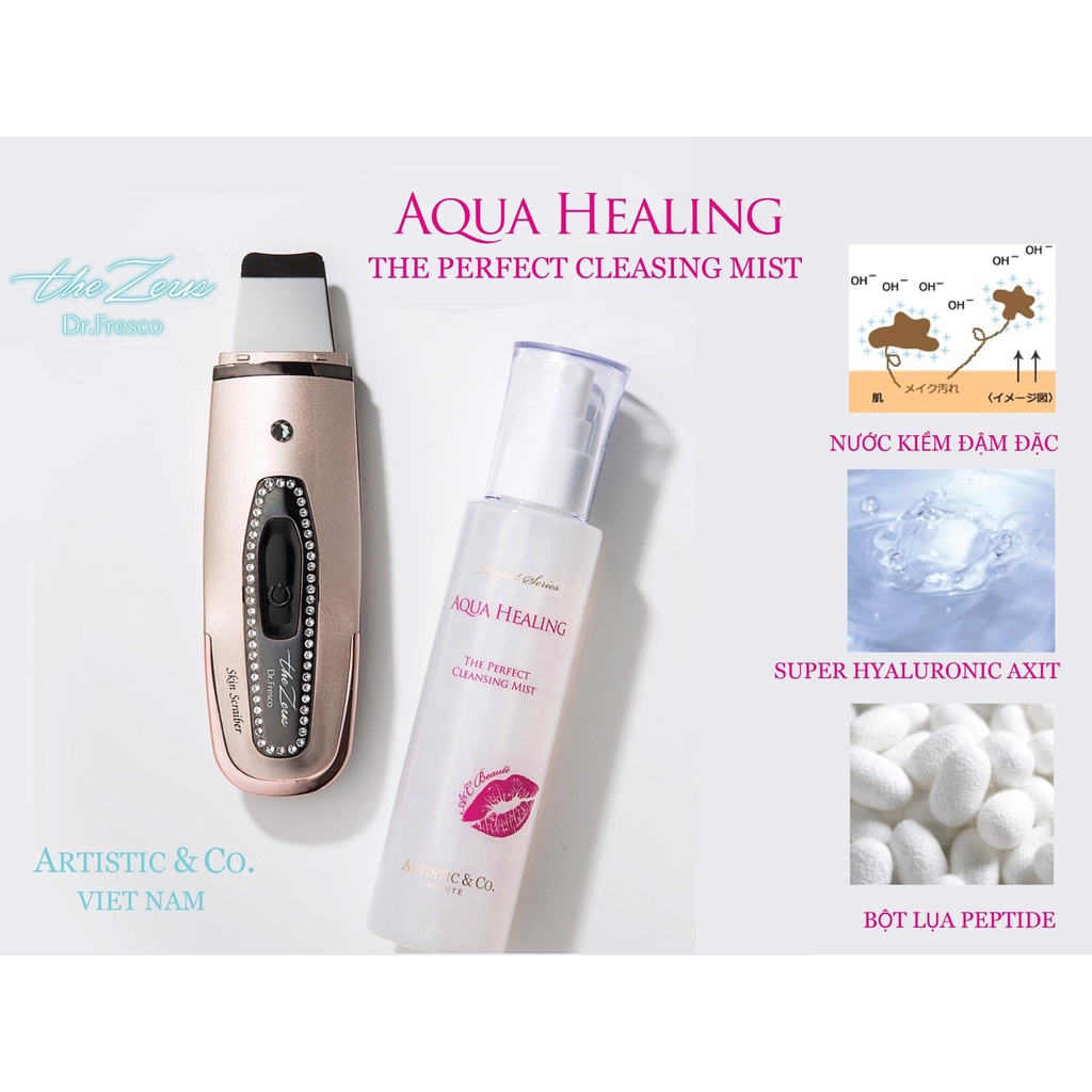 Máy làm sạch sâu, đẩy dưỡng công nghệ kép Artistic&Co. Dr.Fresco The Zeus Nhật Bản, tặng kèm tinh chất