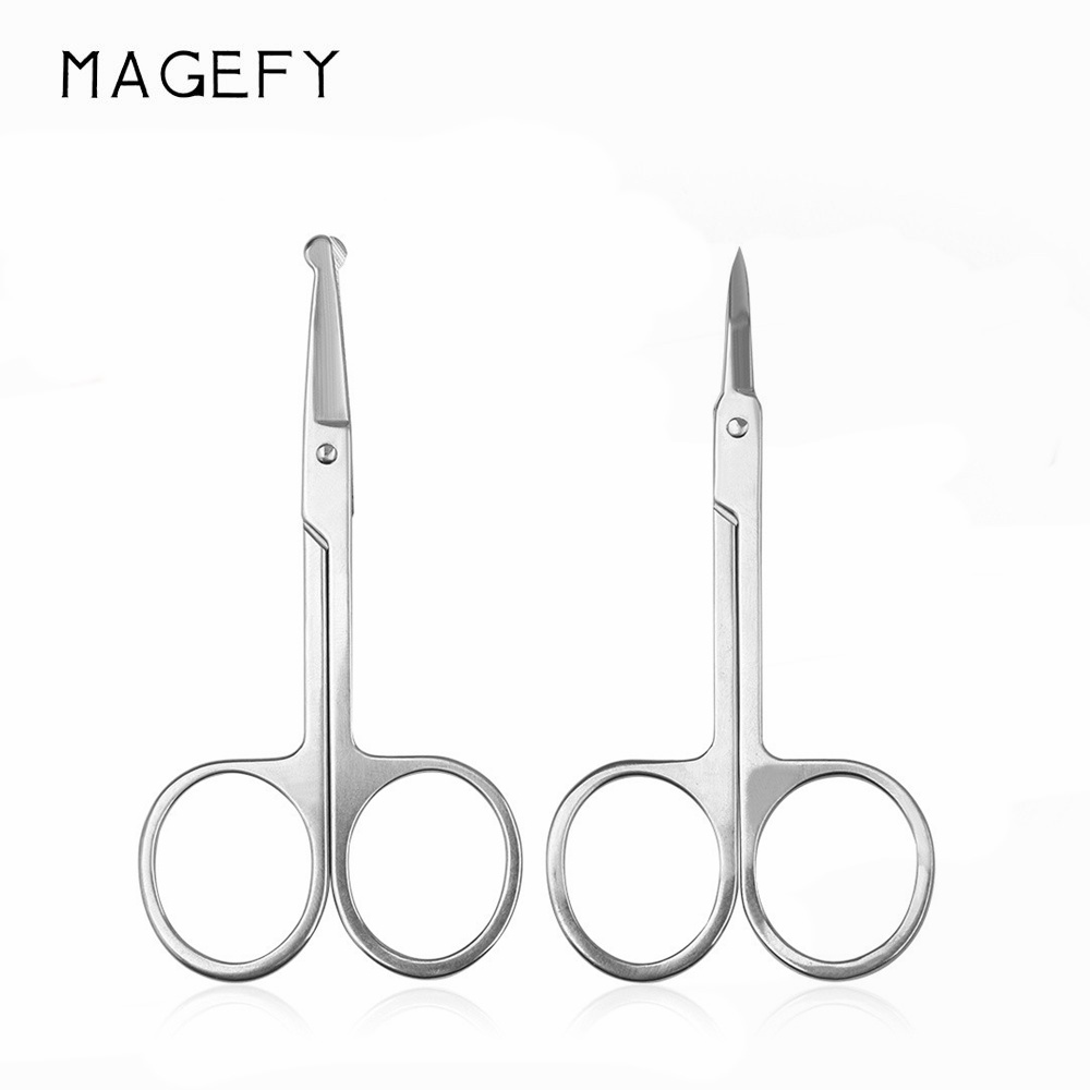 Kéo mini MAGEFY tỉa lông mày/lông mũi/lông mi/cắt tóc/giấy/bông tiện dụng bỏ túi dùng khi đi du lịch