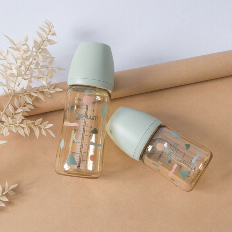 Bình sữa moyuum họa tiết mới 170ml 270ml
