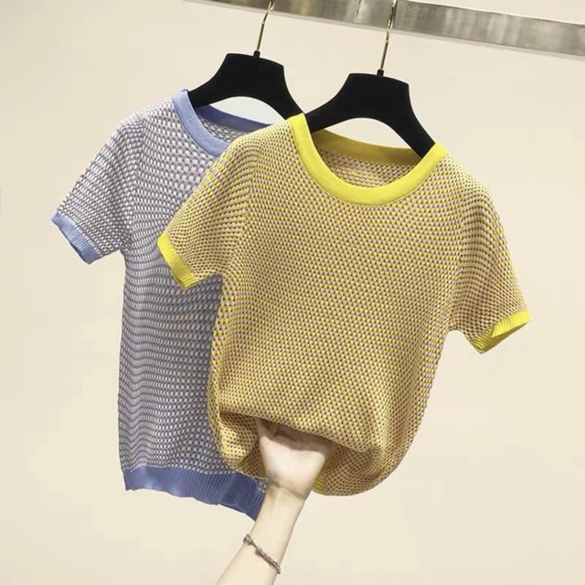 Áo len mongtogi trơn + kẻ