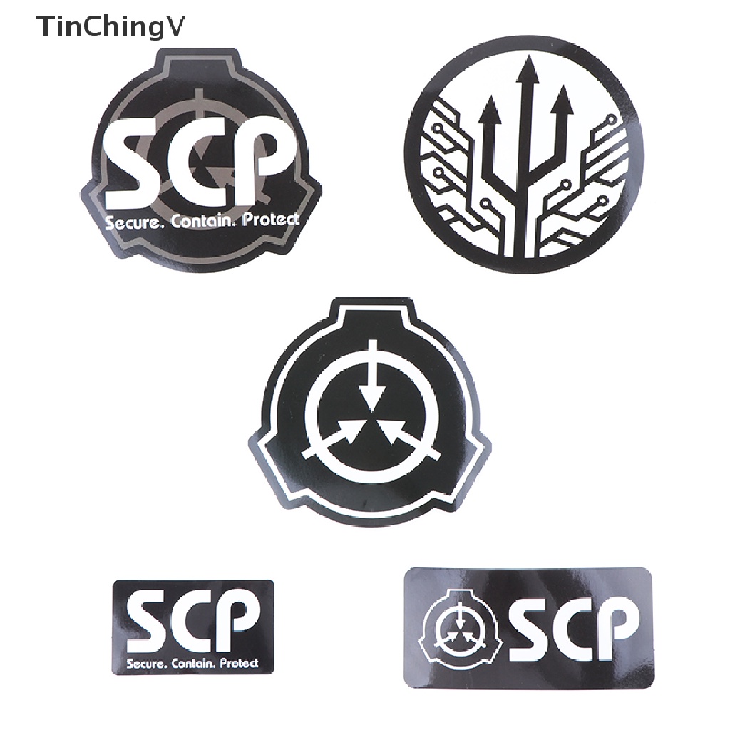 Bộ 5 Miếng Dán Vinyl Chống Thấm Nước Dùng Trang Trí Laptop / Guitar / Tủ Lạnh