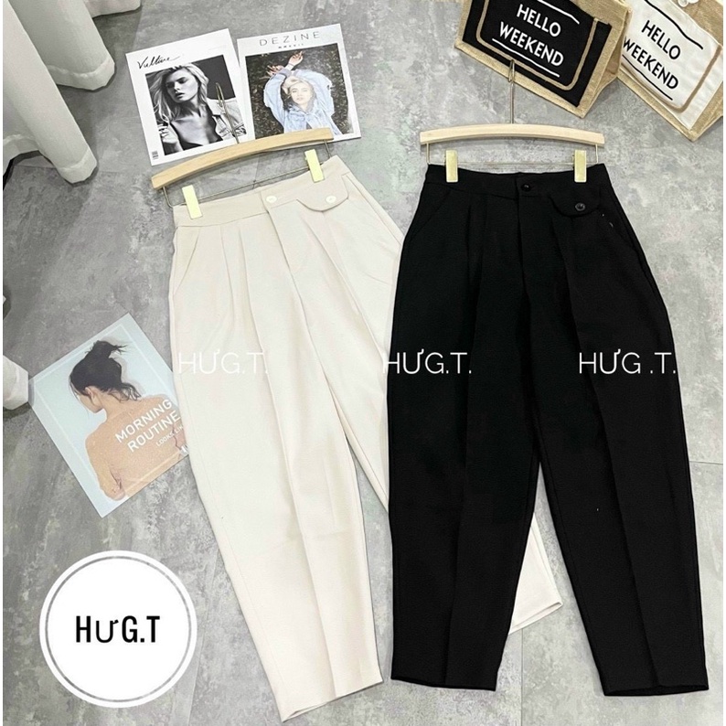 Quần baggy vải thụng nữ chất tuyết mưa công sở mới nhất