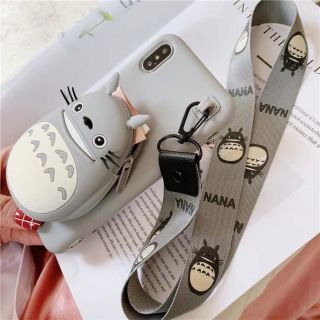Ốp gấu Ví + Dây đeo cổ dành cho IPHONE