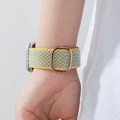 Dây Đeo Nylon Họa Tiết Gợn Sóng Thay Thế Cho Đồng Hồ Thông Minh iwatch Series 41mm45mm