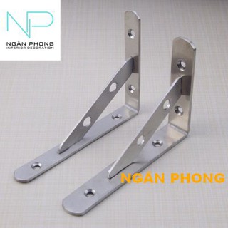 CẶP GIÁ ĐỠ ĐỂ ĐỒ INOX 201- DÙNG LÀM KỆ TIỆN LỢI