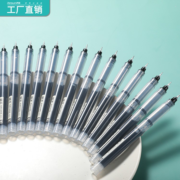 Bút gel Ngòi lớn khô nhanh 0.5mm Resun DecorMe mực đen xanh đỏ phụ kiện văn phòng phẩm RESUN