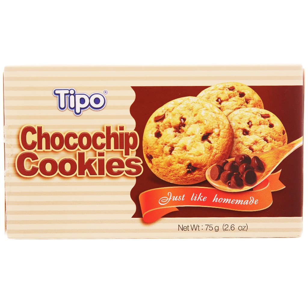 Bánh quy Chocochip Cookies Tipo hộp 75g