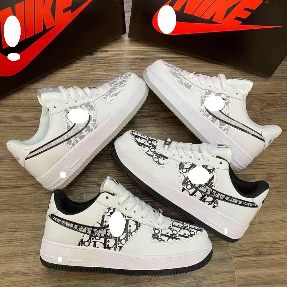 Giày thể thao AF1 ⚡️𝐅𝐑𝐄𝐄 𝐒𝐇𝐈𝐏⚡️Giày nike_Dior AF1 Đế Đen , Đế Xám Hot trend FullBoxbill | BigBuy360 - bigbuy360.vn