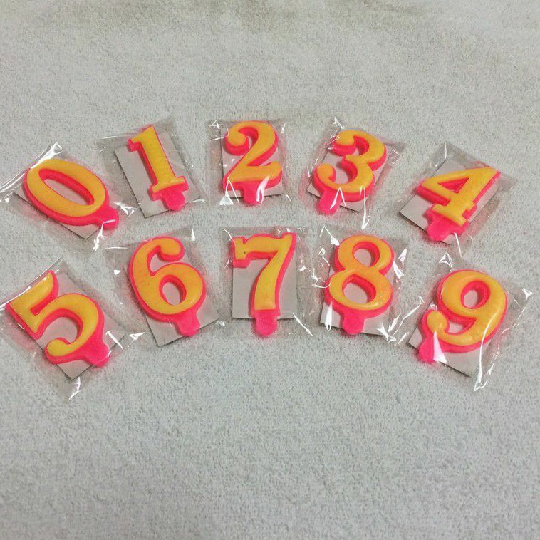 Nến số sinh nhật, trang trí Bánh Sinh Nhật Độc Đáo (Hộp 20 cây)
