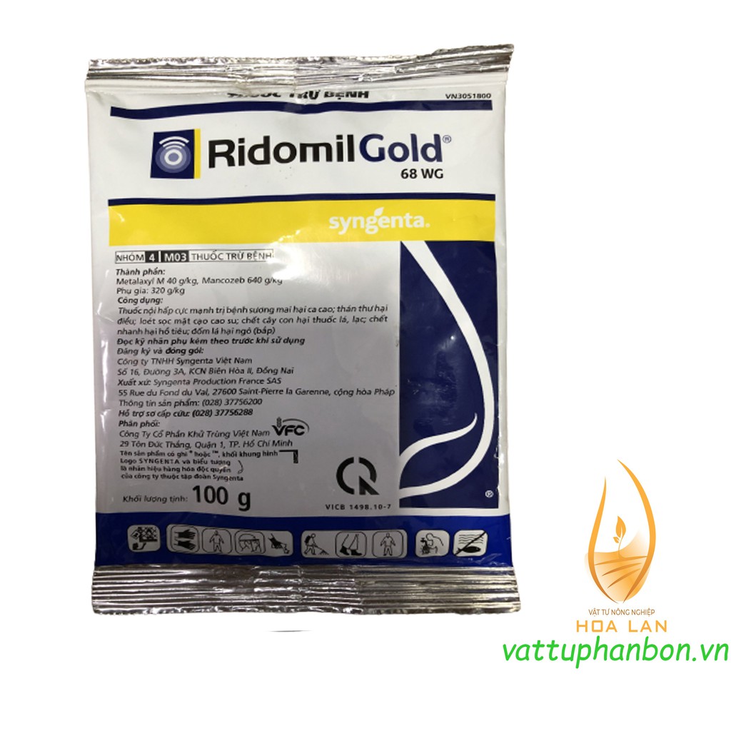 THUỐC TRỪ BỆNH RIDOMIL GOLD 68WG - #476A# 100g