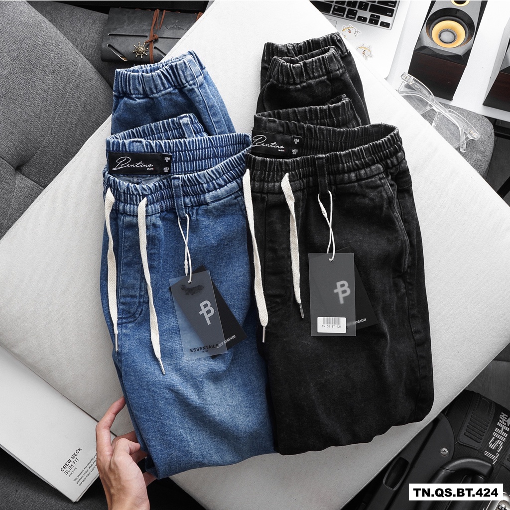 Quần Jogger BTM Dây Rút Vải Jeans - BENTINO