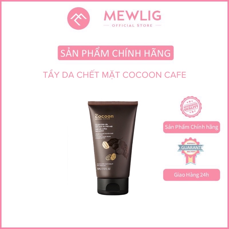 Kem Tẩy Da Chết Mặt The Cocoon Dak Lak 150ml -Không gây tổn thương da