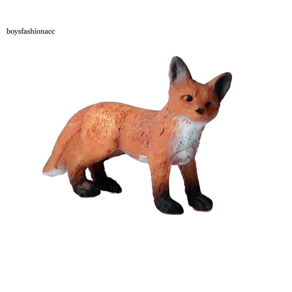 Mô hình chú cáo bằng nhựa PVC sống động dùng trang trí
