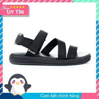 [ SAADO Nam Nữ ]  Giày Sandal Saado NN07 - Full đen - giày sandal nam nữ - mạnh mẽ - năng động - cá tính