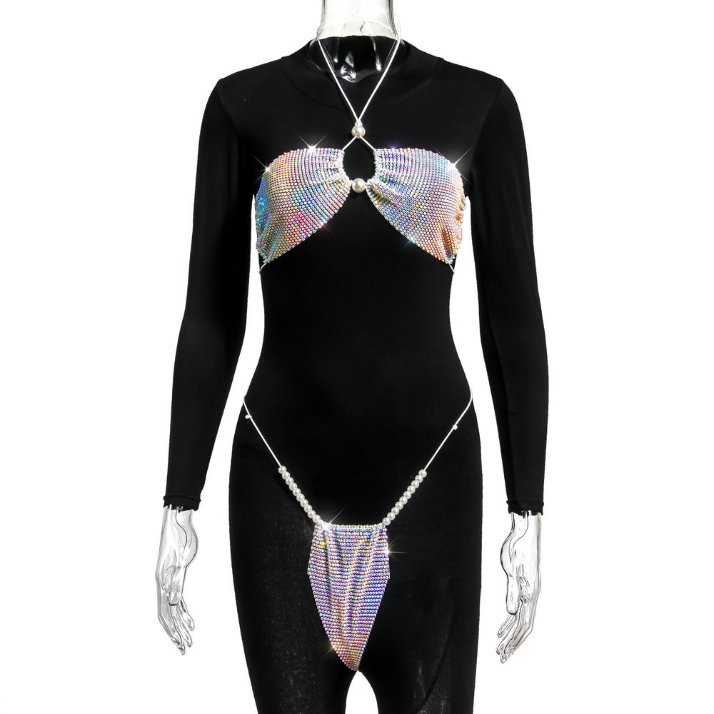 Bikini tam giác DUNEA đính đá thời trang gợi cảm cho nữ