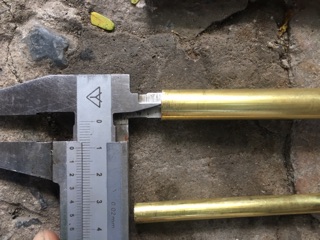 Ống đồng vàng phi 12mm x 1mm x 3m (cắt 3 thanh mỗi thanh dài 1m)