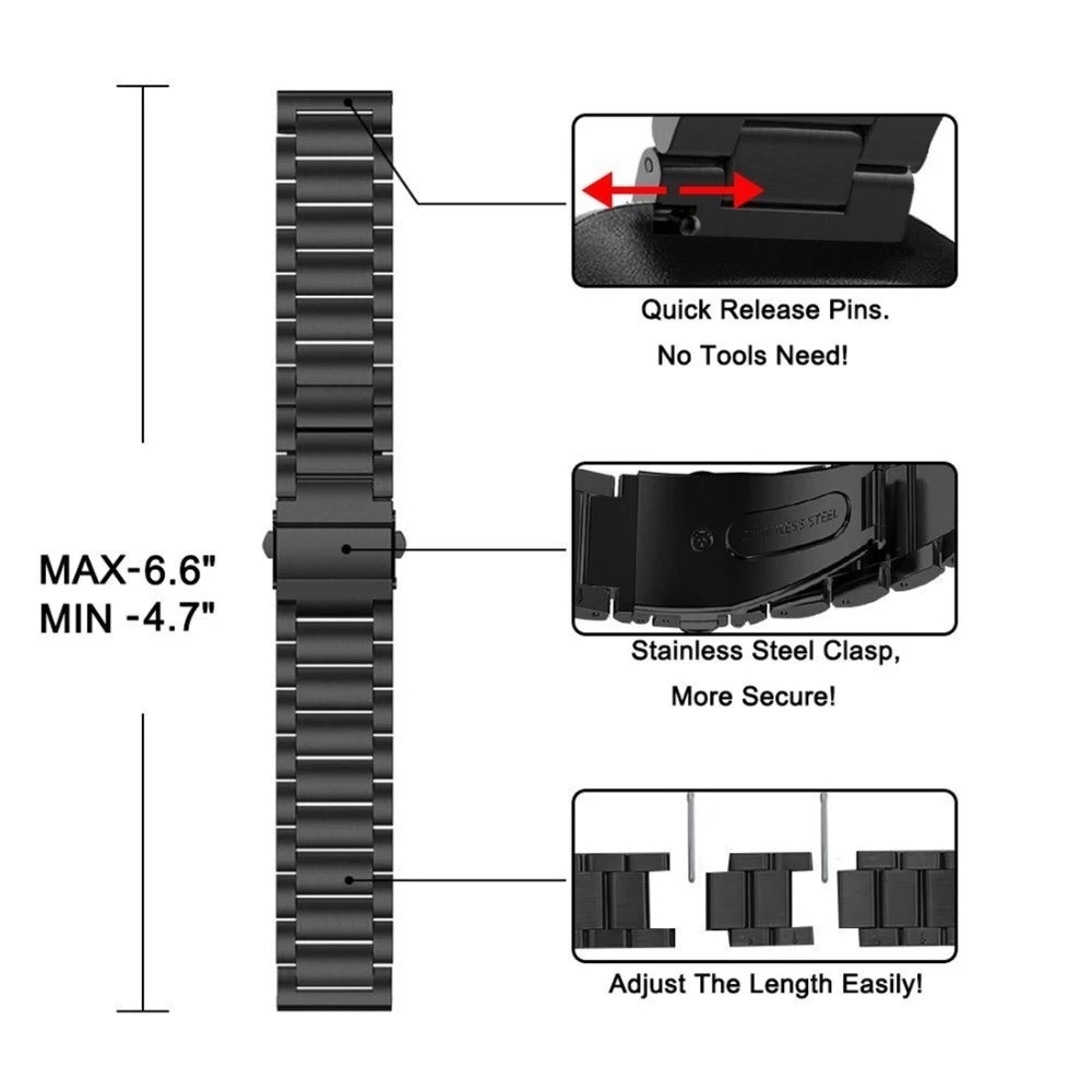 Dây Đeo Inox Cho Đồng Hồ Thông Minh Realme Band 2