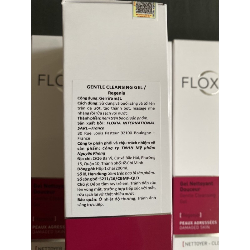 [Date 2024] - Sữa rửa mặt Floxia Regenia Gentle Cleansing Gel dành cho da bị tổn thương nhạy cảm | BigBuy360 - bigbuy360.vn