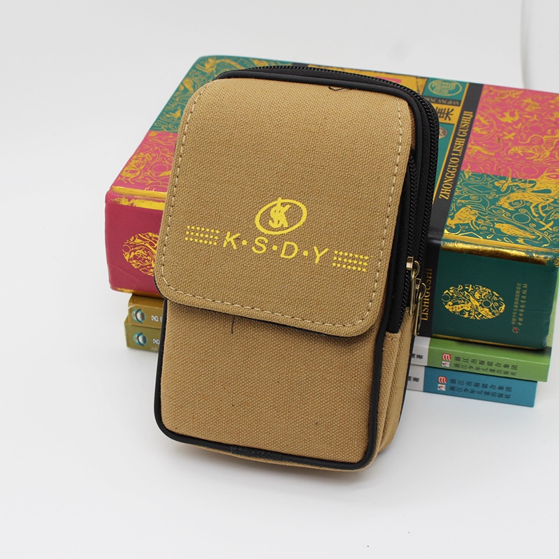 Túi Đeo Hông Đựng Điện Thoại Bằng Vải Canvas Tiện Dụng